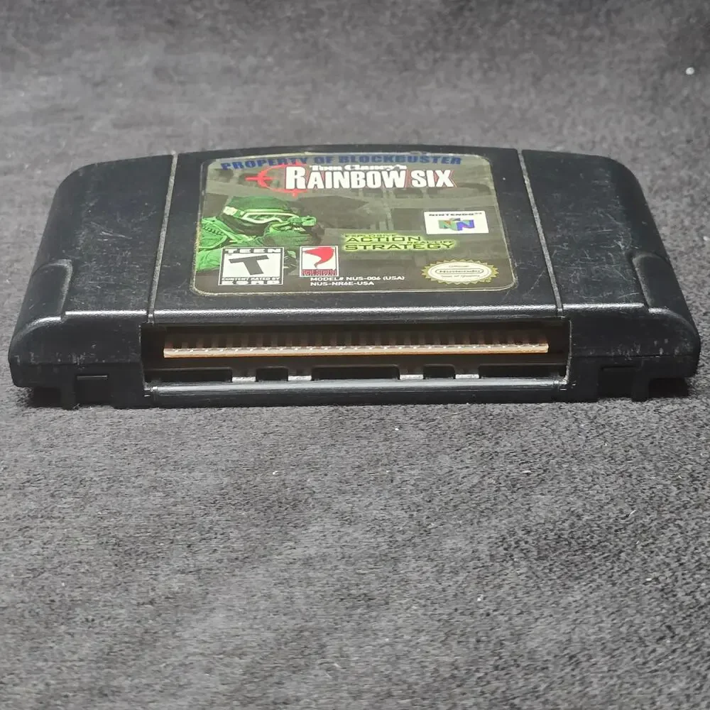 Tom Clancy's Rainbow Six Nintendo Game N64 Gaming Cartridge